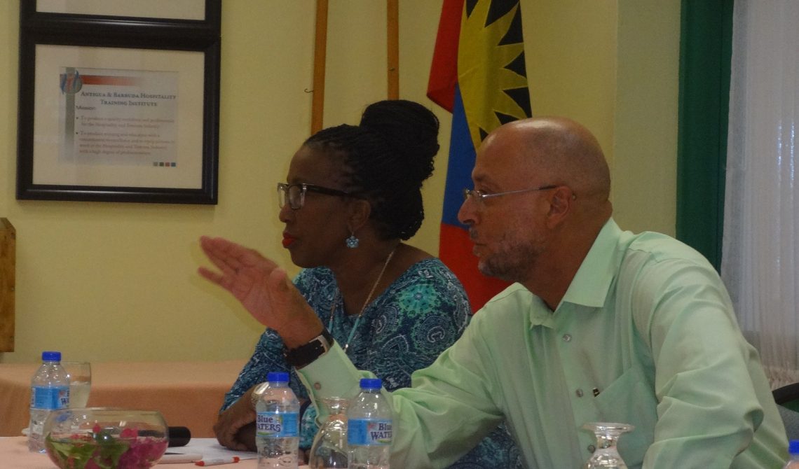 The Strategic Marketing Meeting was co chaired by Antigua and Barbuda Tourism Consultants Shirlene Nibbs and Richard Skerritt 1