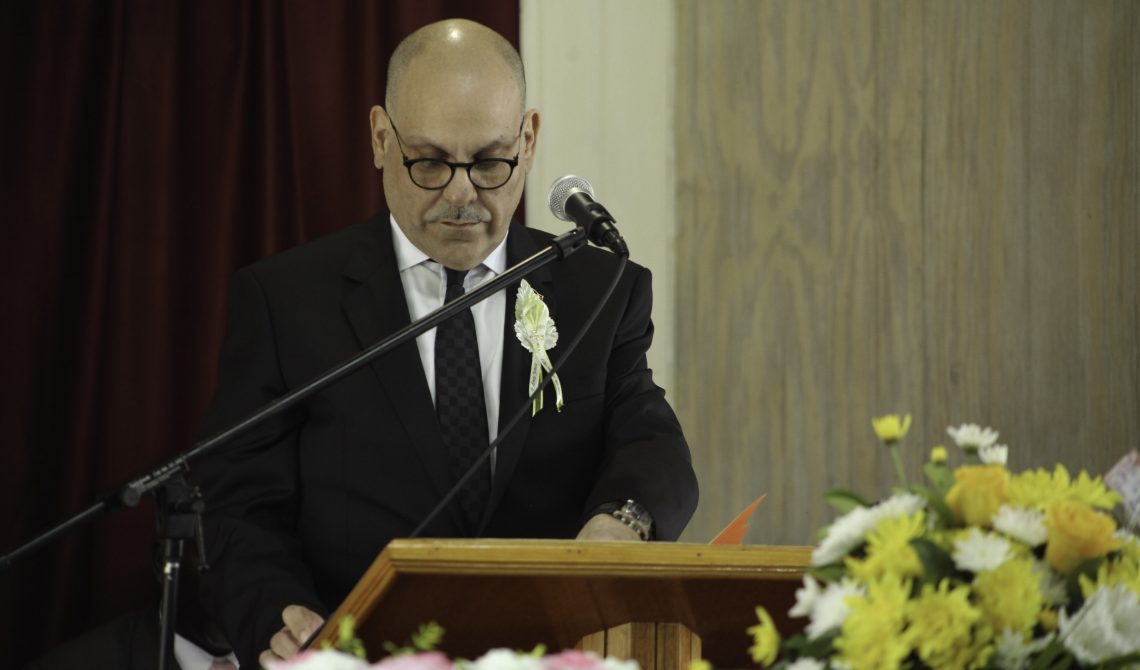 Hon Asot Michael at funeral of EDNA ESTELLA JAMES1