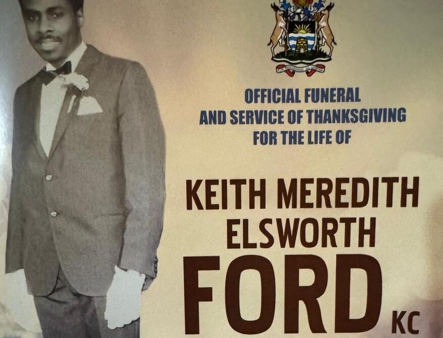 Tribute to Keith Meredith Ellsworth Ford KC by Hon. Asot A Michael poster